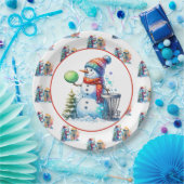 Disc Golf thema Kerstfeest Papieren Bordje (Feest)