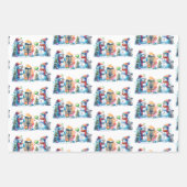 Disc Golf thema Kerstmis Inpakpapier Vel (Voorkant 3)