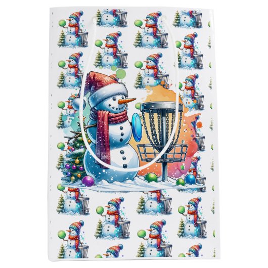 Disc Golf thema Kerstmis Medium Cadeauzakje
