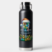 Disc Golf thema Kerstmis Waterfles (Voorkant)