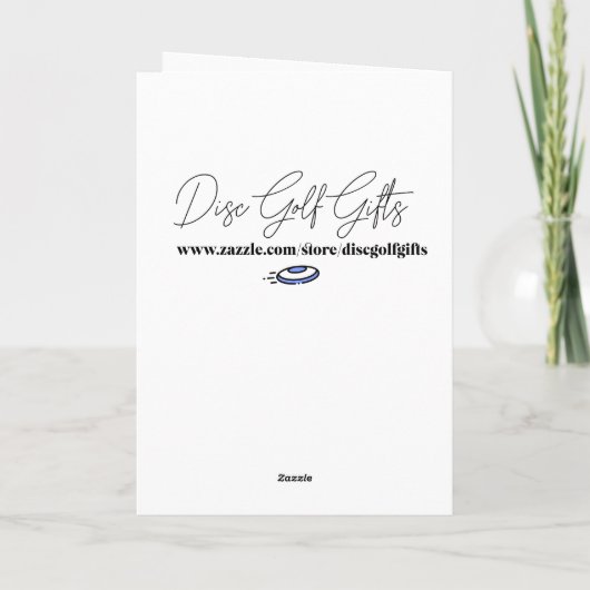 Disc Golf thema Vaderdag Kaart (Achterkant)