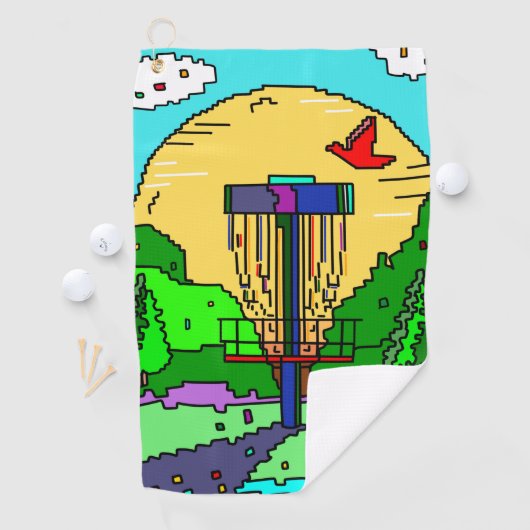 Disc Golf thema verjaardag Golfhanddoek (Insitu)