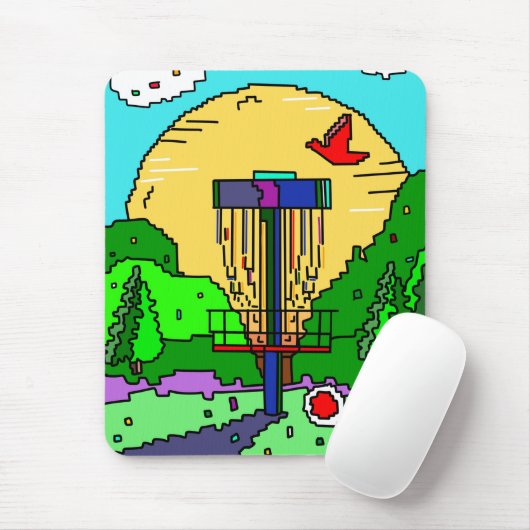 Disc Golf thema verjaardag Muismat (Met muis)