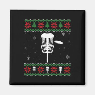 Disc Golf Ugly Christmas Sweater Pajama Gifts For  Magneet