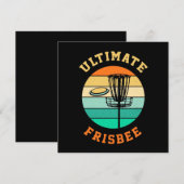 Disc Golf Ultimate Frisbee Feestdagenkaart (Voorkant / Achterkant)