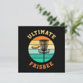 Disc Golf Ultimate Frisbee Feestdagenkaart (Staand voorkant)