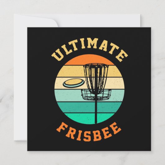 Disc Golf Ultimate Frisbee Feestdagenkaart (Voorkant)