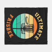 Disc Golf Ultimate Frisbee Fleece Deken (Voorkant (Horizontaal))