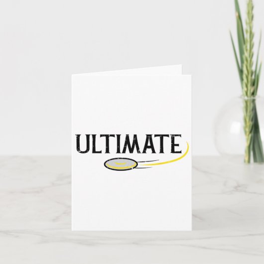 Disc Golf Ultimate Frisbee Frolf Sport Player Mann Kaart (Voorkant)