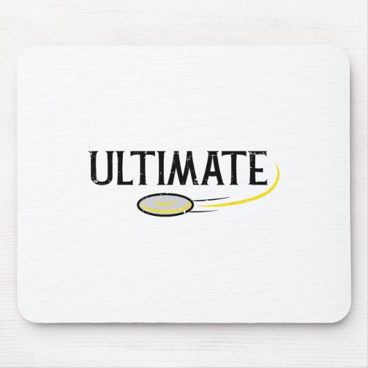 Disc Golf Ultimate Frisbee Frolf Sport Player Mann Muismat (Voorkant)