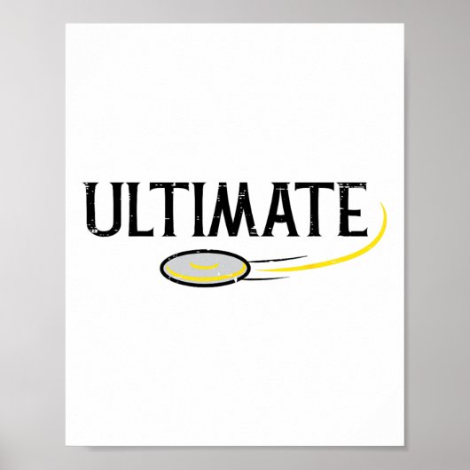 Disc Golf Ultimate Frisbee Frolf Sport Player Mann Poster (Voorkant)