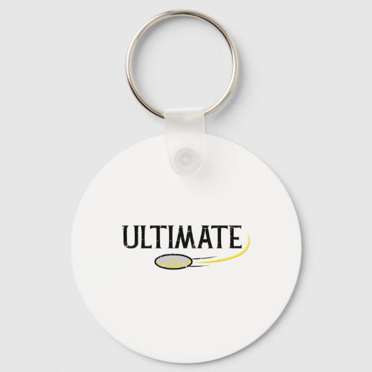 Disc Golf Ultimate Frisbee Frolf Sport Player Mann Sleutelhanger (Voorkant)