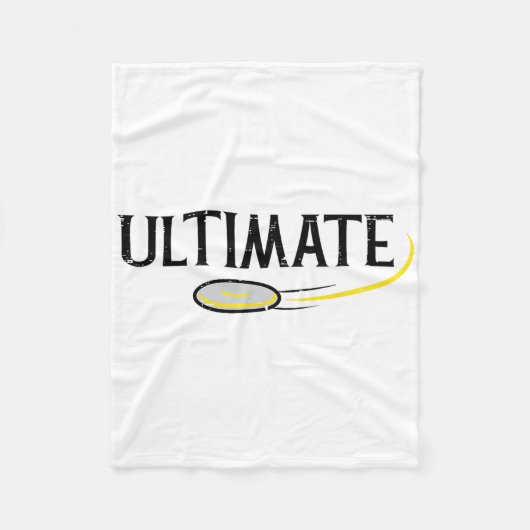 Disc Golf Ultimate Frisbee Frolf Sport Speler Mann Fleece Deken (Voorkant)