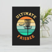 Disc Golf Ultimate Frisbee Kaart (Staand voorkant)