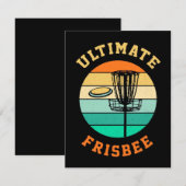 Disc Golf Ultimate Frisbee Notitiekaartje (Voorkant / Achterkant)