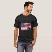 Disc Golf USA Vlag Disc Golf T-shirt (Voorkant volledig)