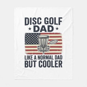 Disc Golf Vader Vintage Vlag Grappig Shirt Ontwerp Fleece Deken