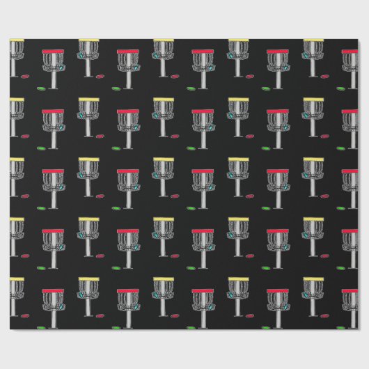 Disc Golf Verjaardag Cadeaupapier (Vlak)