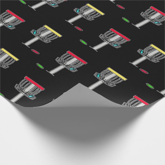 Disc Golf Verjaardag Cadeaupapier (Hoek)