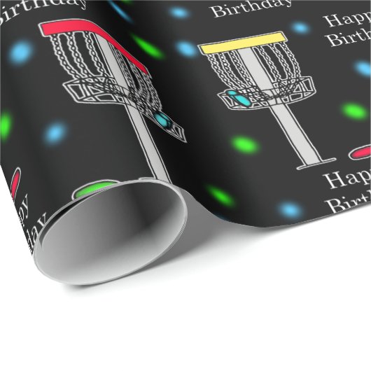Disc Golf Verjaardag inpakpapier (Rol Hoek)