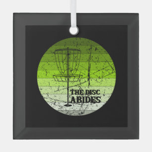 Disc Golf Vintage Glas Ornament