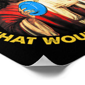 Disc Golf Wat Zou Jezus Werpen Frisbee Golf Wwjt Poster (Hoek)