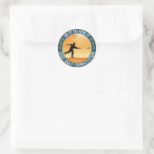 Disc Golf-wedstrijd Ronde Sticker (Tas)