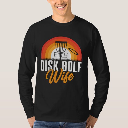 Disc Golf Wife Golfing Player  Golfer Sports Graph T-shirt (Voorkant)