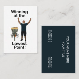 Disc Golf Winnen Bij Lowest Point Golf Club  Visitekaartje
