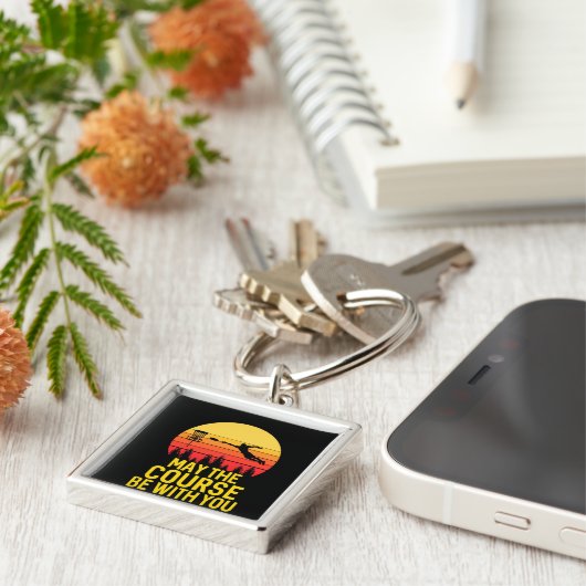 Disc Golf With You Sleutelhanger (Zijkant)