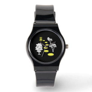 Disc Golf Woods Disc Golfer Cadeau Horloge