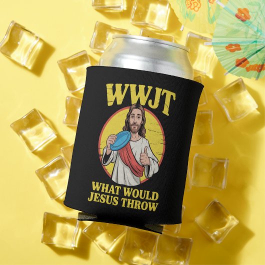 Disc Golf Wwjt Wat Zou Jezus Werpen Frisbee Blikjeskoeler (Insitu Zomer)
