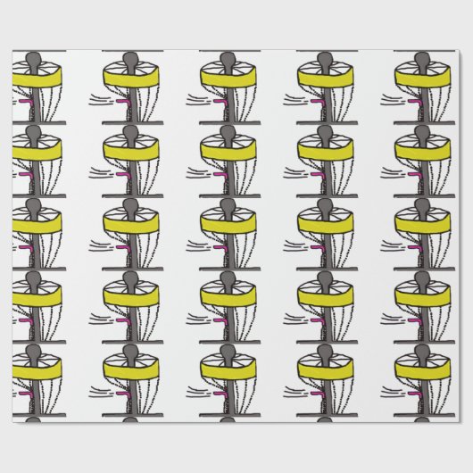 Disc-golfcadeaupapier voor het verpakken van schij cadeaupapier (Vlak)