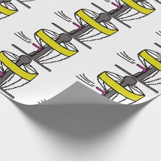 Disc-golfcadeaupapier voor het verpakken van schij cadeaupapier (Hoek)