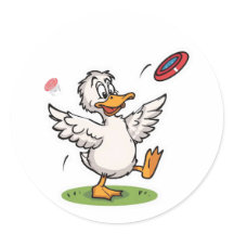 Disc Golfen Eend Grappige Vogel