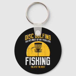 Disc Golfen lost de meeste problemen op Vist leuke Sleutelhanger