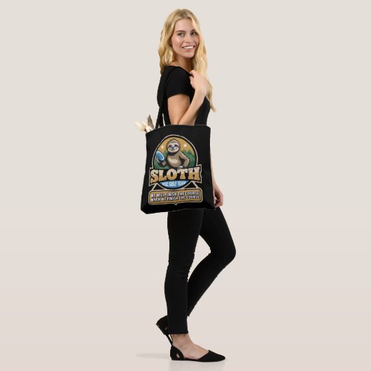 Disc Golfer Funny Sloth Disc Golf Player Golfer Tote Bag (Op model)