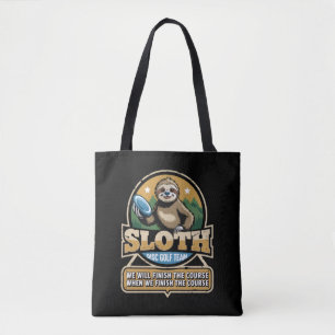 Disc Golfer Grappige Luiaard Disc Golf Speler Golf Tote Bag