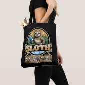 Disc Golfer Grappige Luiaard Disc Golf Speler Golf Tote Bag (Dichtbij)