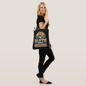 Disc Golfer Grappige Luiaard Disc Golf Speler Golf Tote Bag (Op model)