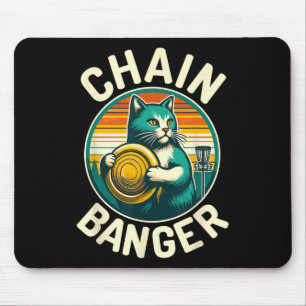 Disc Golfer Kat Ketting Nger Disc Golf Speler  Muismat