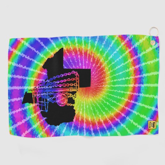 Disc-golfhanddoek - Texas tie Golfhanddoek (Horizontaal)