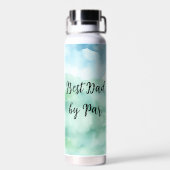 Disc golfmand | Beste pap van Par Waterfles (Achterkant)