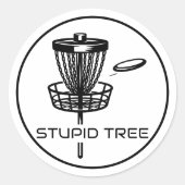 Disc golfmand en disc Stickers (Voorkant)