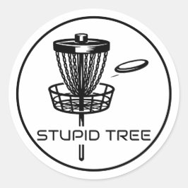 Disc golfmand en disc Stickers