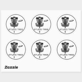 Disc golfmand en disc Stickers