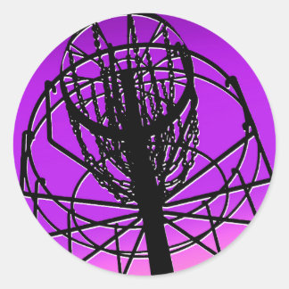 disc golfmand ronde sticker
