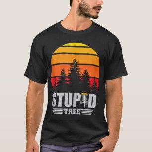 Disc Golfmand Stomme Boom Frisbee Retro T-shirt