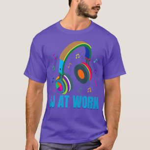 Disc Jockey - DJ At Work - Groovy Funky Vintage T-shirt