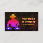 Disc Jockey, Event & Party DJ - Bright Club Kleure Visitekaartje (Voorkant)